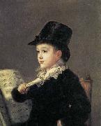 Francisco Jose de Goya Portrait of Mariano Goya, the Artist's Grandson France oil painting artist